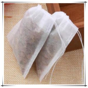no tejido hierba suelta bolsitas de té de bolsita de té solo lazo bolsitas de té vacía