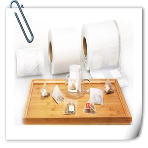 Bolsa de té de pirámide biodegradable de nylon Material de embalaje