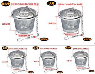 Infusor de té de acero inoxidable