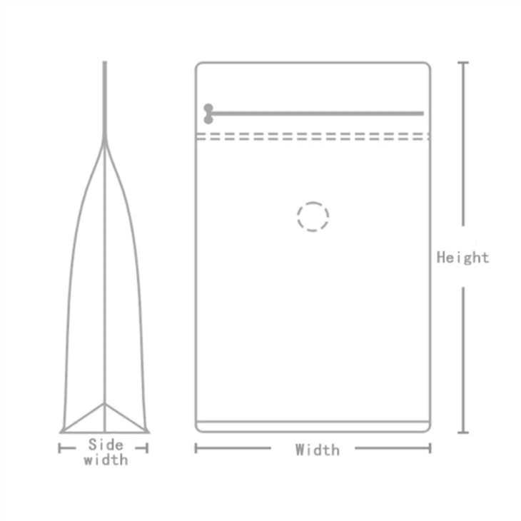 Customized 100g 250g 500g 1kg Coffee Bag Plain Stock Flat Bottom Brown Kraft Paper Coffee Bean Bags With Valve And Ziplock