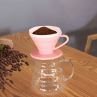 Taza de filtro de costillas de colores Taza de cerámica Taza de café de cerámica cónica para el hogar Gota de filtro de hilo de un solo orificio